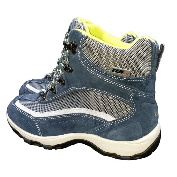 LL Been Primaloft Boots Women Sz 8.5 Medium TEK 2.5 Waterproof Trail Winter Blue - Picture 3 of 12